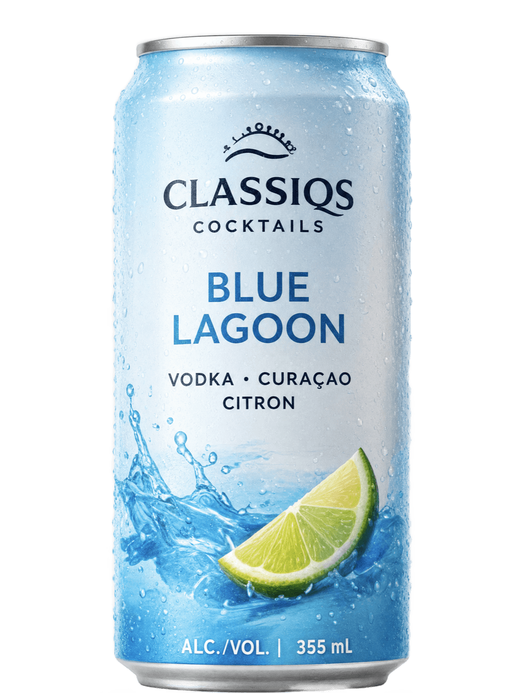 Canette CLASSIQS Blue Lagoon — rendu concept