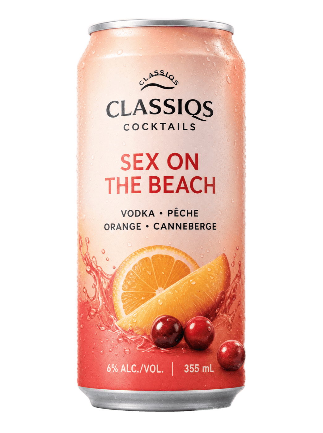 Canette CLASSIQS Sex on the Beach — rendu concept