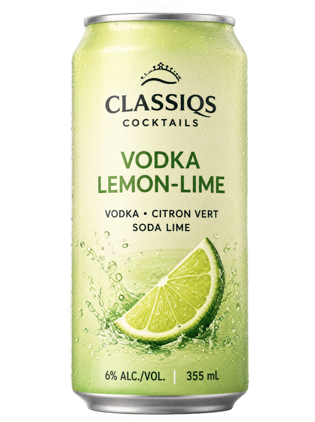 Canette CLASSIQS Vodka Lemon-Lime — rendu concept
